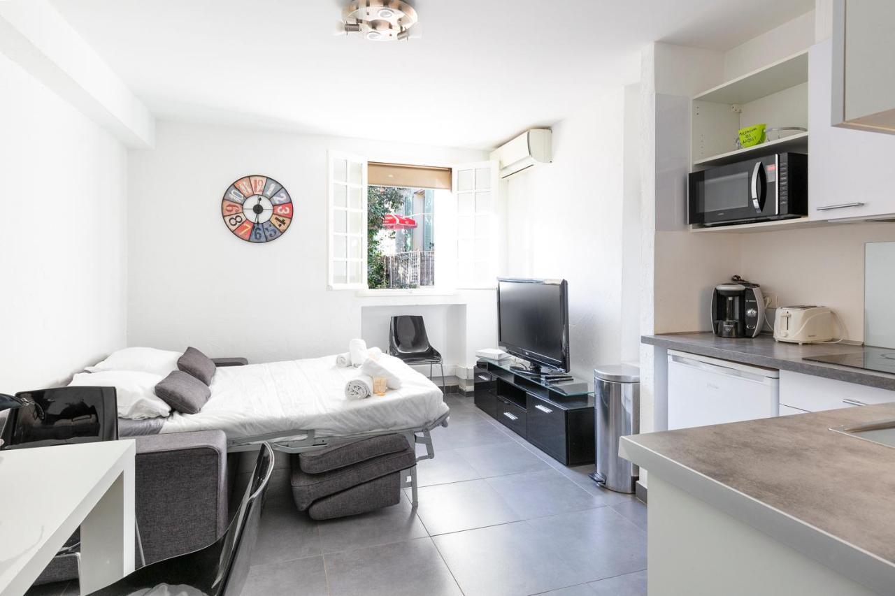 Chez Dominique - 1 Chbre 2-4Pers Centre Antibes Migrainier Ancien With Ac Apartment ภายนอก รูปภาพ